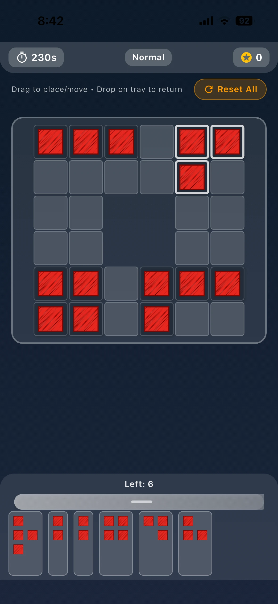 Game Screen - Normal Difficulty